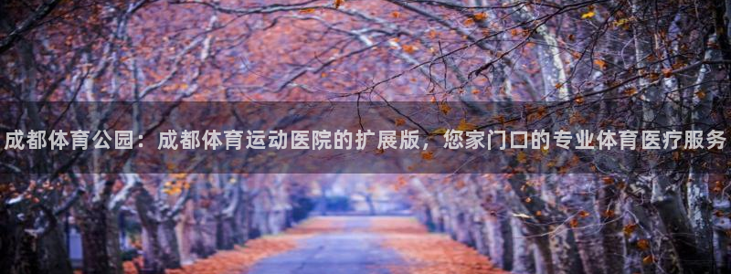 vsport体育官方正版app集团官网首页网址：成都体育公园